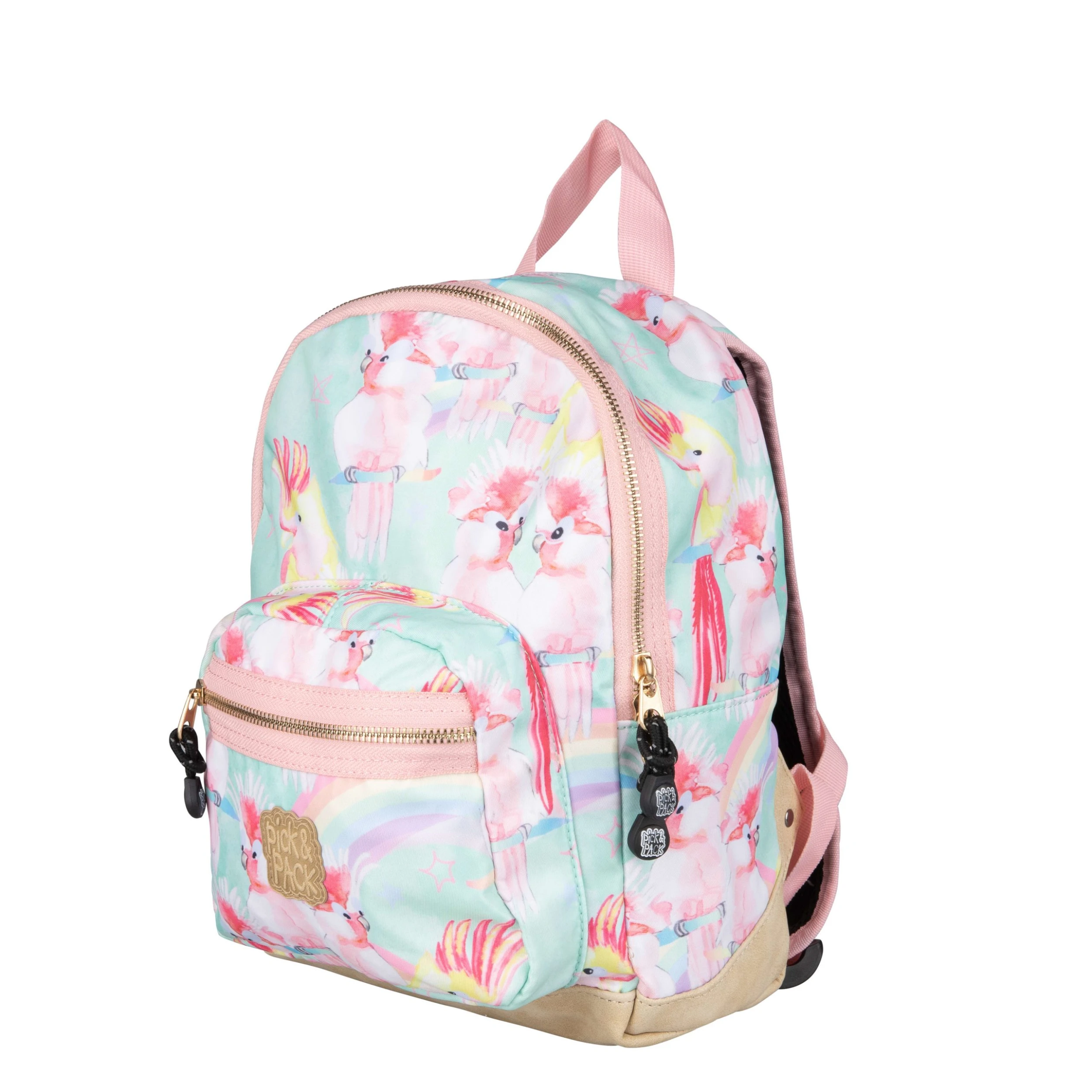 Pick & PACK Rucksack Unicorn Birds In Grün 2 Pick & PACK Rucksack Unicorn Birds In Grün – Bild 2