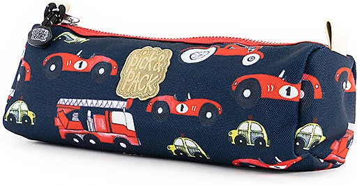 Pick & PACK Schlampermäppchen Cars Navy, Unbefüllt 2 Pick & PACK Schlampermäppchen Cars Navy, Unbefüllt – Bild 2