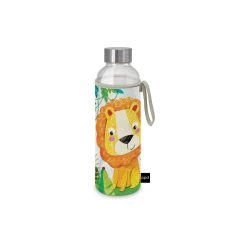PPD Glasflasche Mit Schutzhülle 500 Ml In Happy Lion
