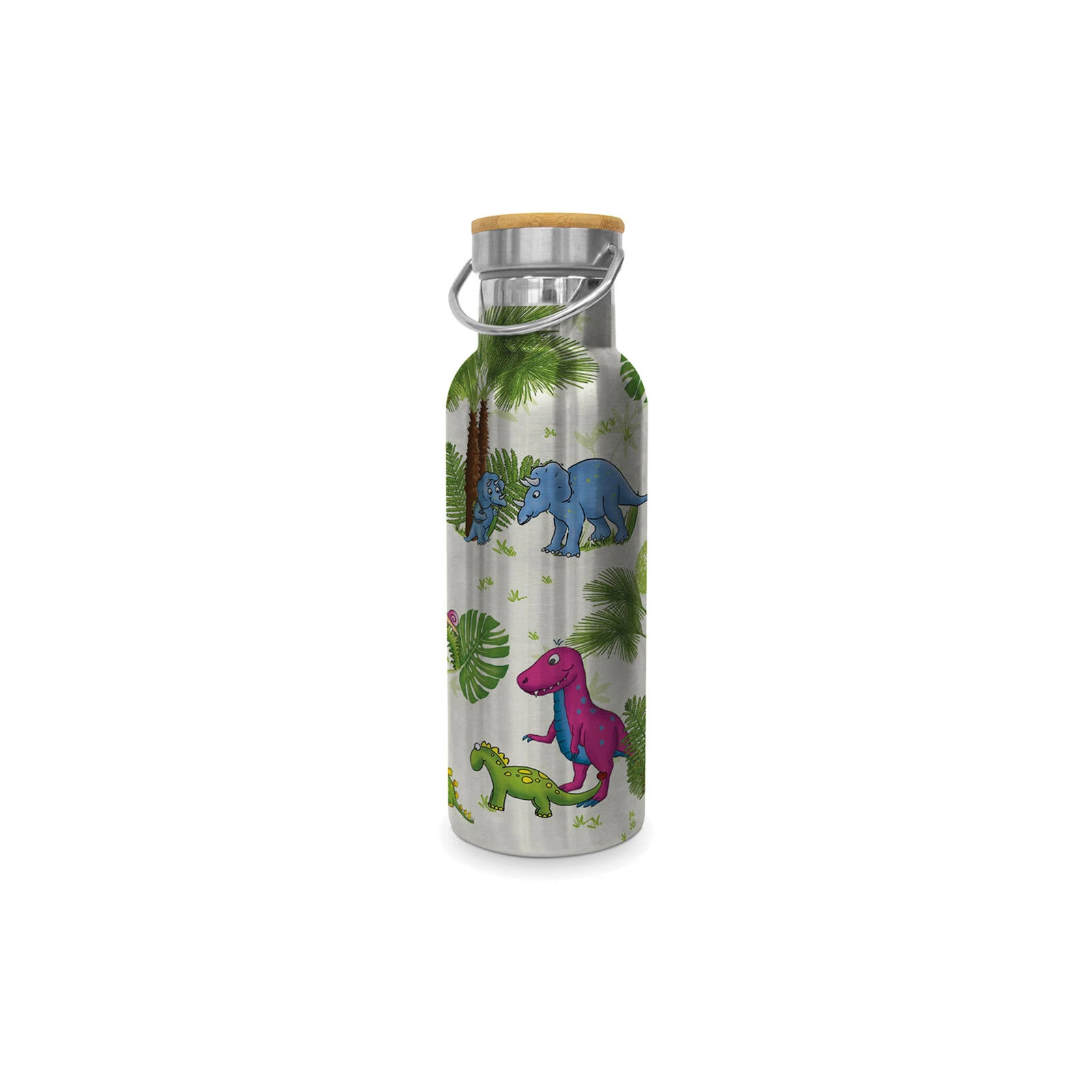 PPD Isolierflasche Aus Edelstahl Dinos 500 Ml In Silber 1 PPD Isolierflasche Aus Edelstahl Dinos 500 Ml In Silber
