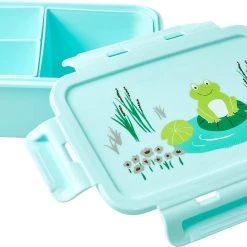 Rice Brotdose Mit 3-Fach-Unterteilung Frosch