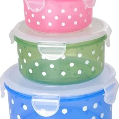 Rice Snackbox-Set Rund Mit Deckel, 3-tlg.