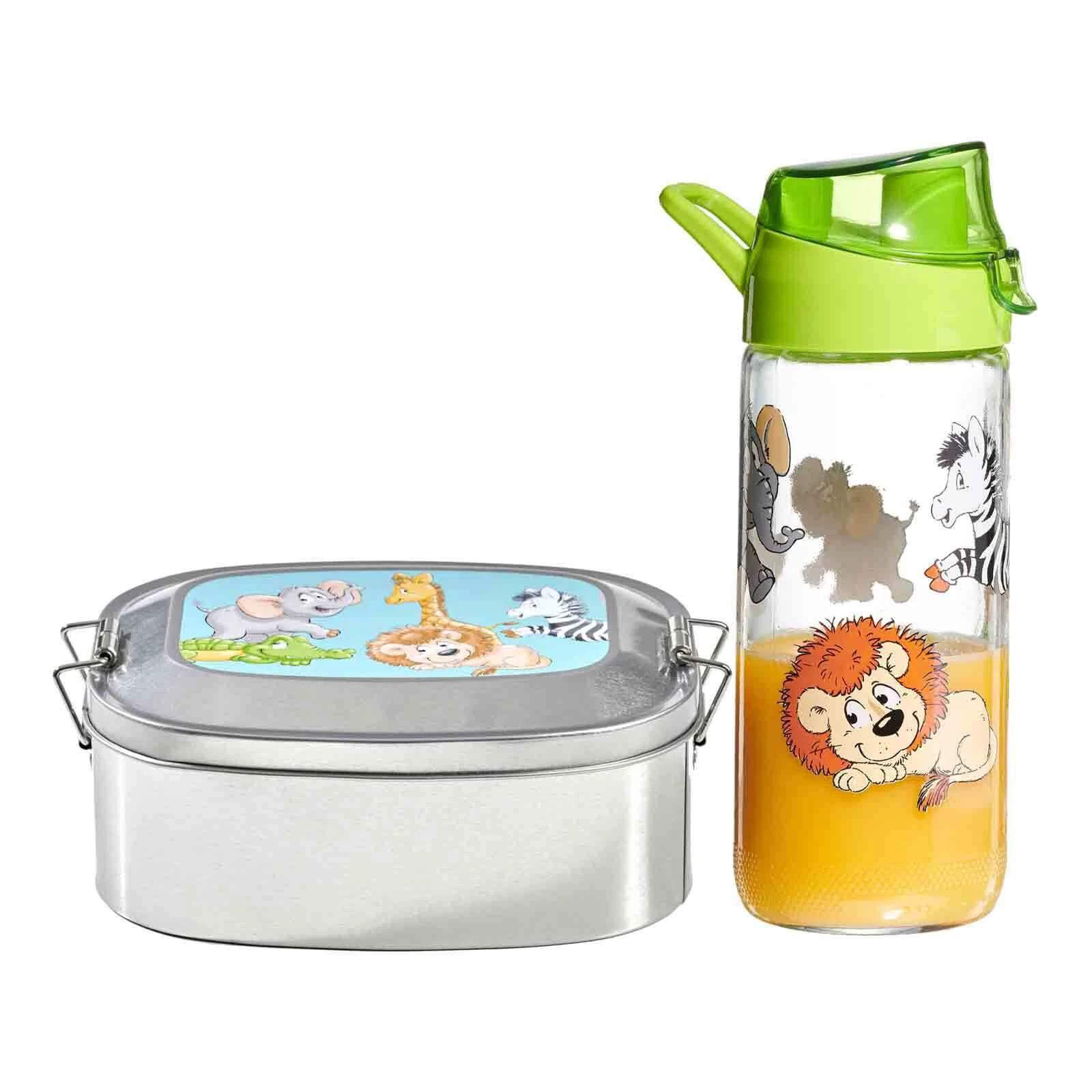 Ritzenhoff & Breker 2er Set Brotdose + Trinkflasche Happy Zoo In Bunt 1 Ritzenhoff & Breker 2er Set Brotdose + Trinkflasche Happy Zoo In Bunt