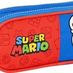 Safta Doppel-Schlampermäppchen Super Mario, Unbefüllt