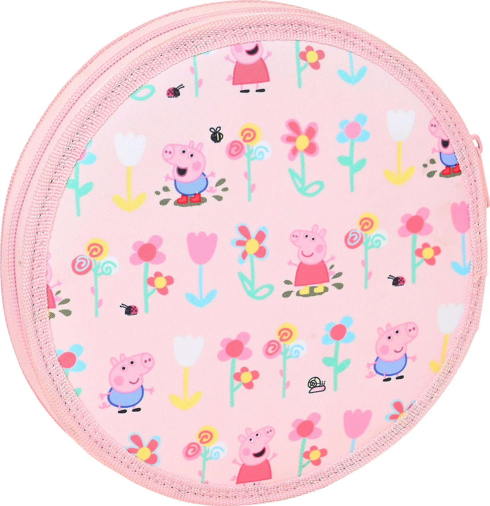 Safta Federmäppchen Rund Peppa Pig, 18-tlg. 2 Safta Federmäppchen Rund Peppa Pig, 18-tlg. – Bild 2