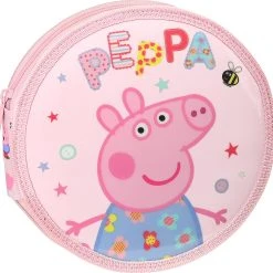 Safta Federmäppchen Rund Peppa Pig, 18-tlg.