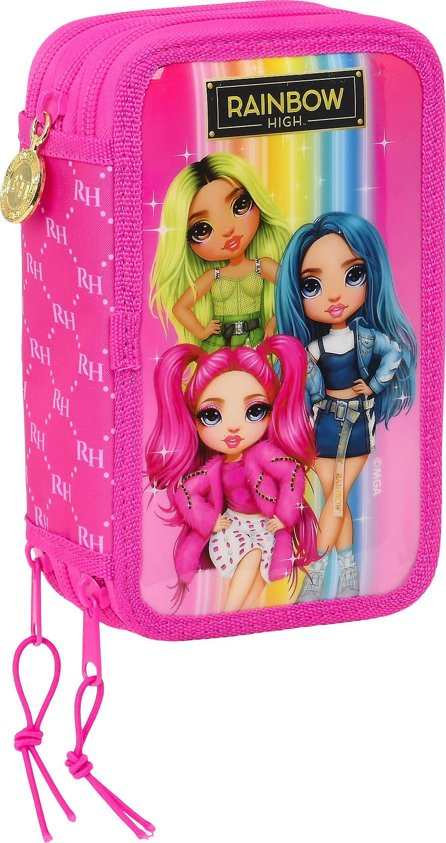 Safta Triple-Federmäppchen Rainbow High, Befüllt, 36-tlg. 1 Safta Triple-Federmäppchen Rainbow High, Befüllt, 36-tlg.