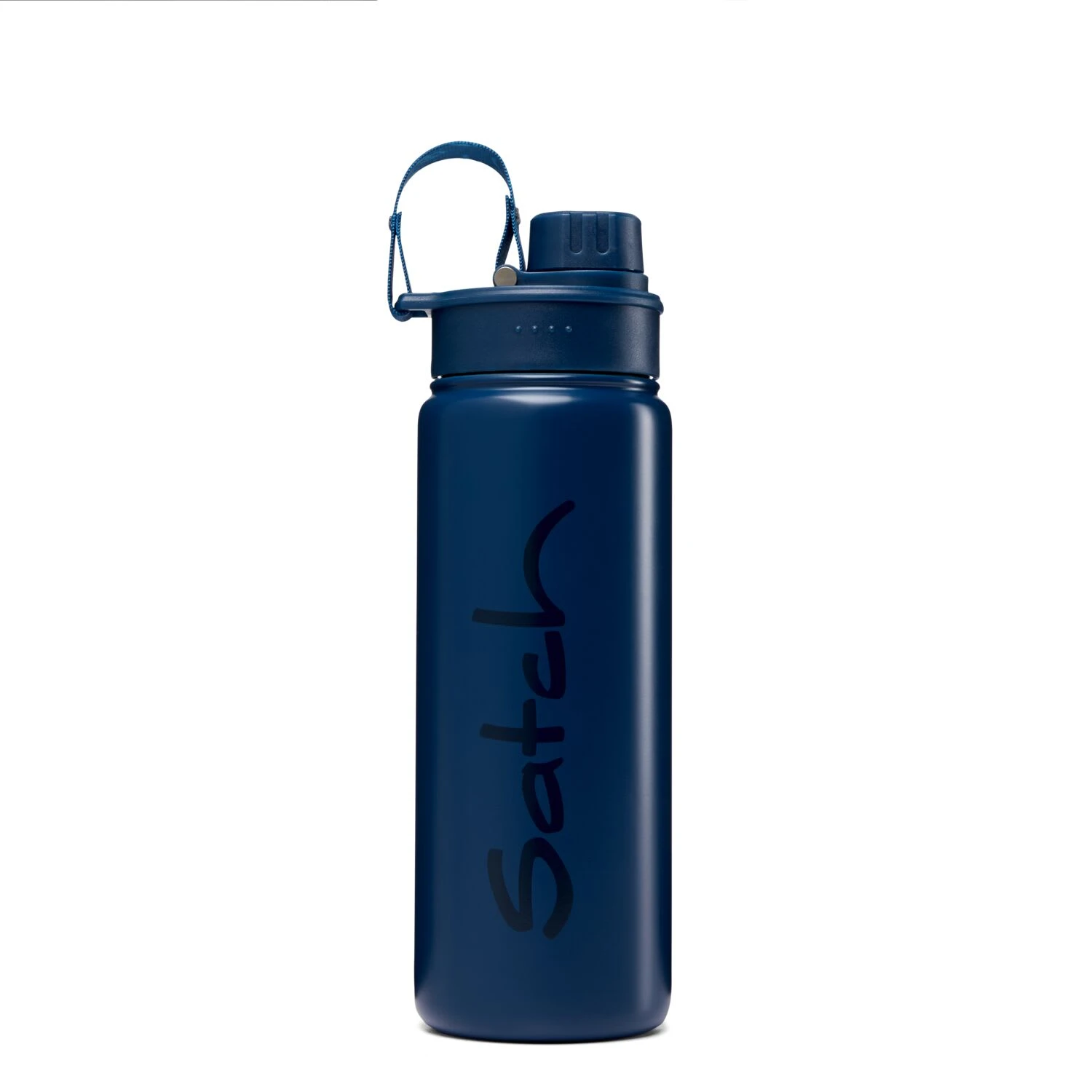 Satch Edelstahl Trinkflasche In Blau 1 Satch Edelstahl Trinkflasche In Blau