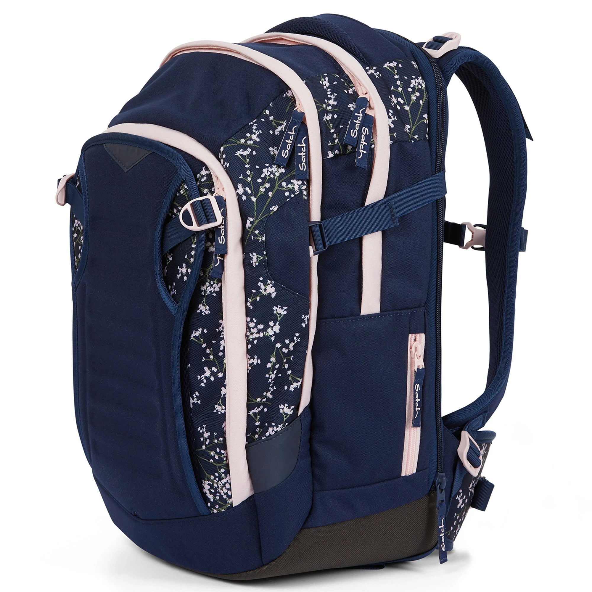 Satch Match Schulrucksack 45 Cm In Dark Blue Rose White 2 Satch Match Schulrucksack 45 Cm In Dark Blue Rose White – Bild 2