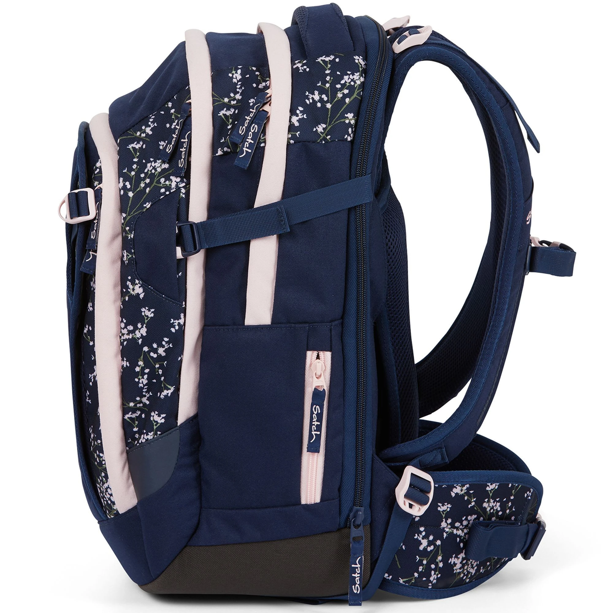 Satch Match Schulrucksack 45 Cm In Dark Blue Rose White 3 Satch Match Schulrucksack 45 Cm In Dark Blue Rose White – Bild 3