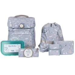 SCHOOL-MOOD Hero Maxx Air+ Schulranzen-Set 7tlg. In Aqua