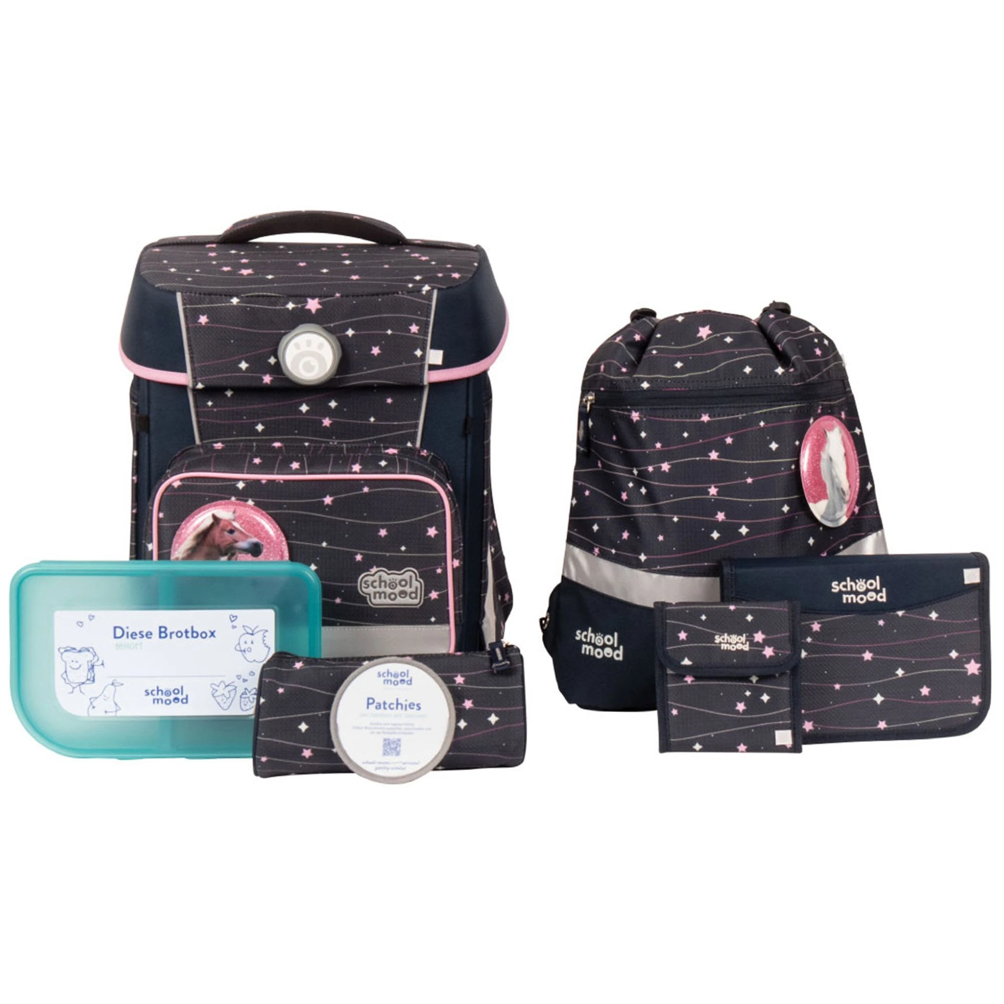 SCHOOL-MOOD Hero Maxx Air+ Schulranzen-Set 7tlg. In Ella 1 SCHOOL-MOOD Hero Maxx Air+ Schulranzen-Set 7tlg. In Ella