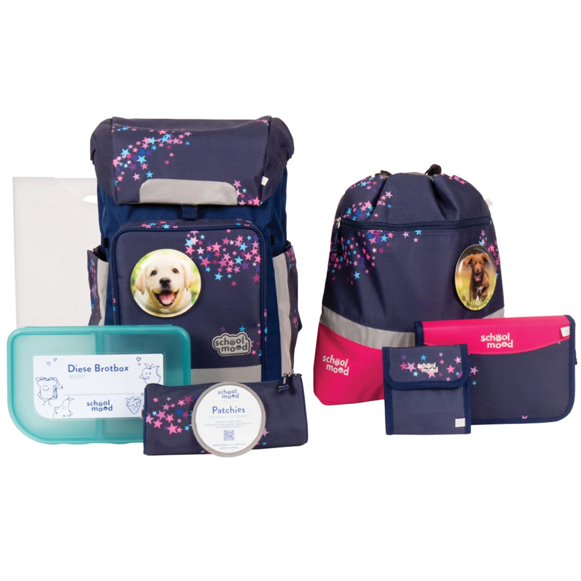 SCHOOL-MOOD Rebel Air+ Schulranzen-Set 8-teilig In Leni 1 SCHOOL-MOOD Rebel Air+ Schulranzen-Set 8-teilig In Leni