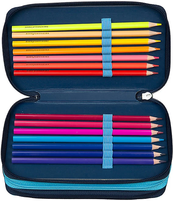 Scooli Triple-Federmäppchen Shark Alarm, Befüllt, 30-tlg. 2 Scooli Triple-Federmäppchen Shark Alarm, Befüllt, 30-tlg. – Bild 2