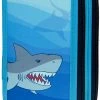 Scooli Triple-Federmäppchen Shark Alarm, Befüllt, 30-tlg.