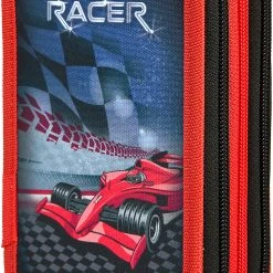 Scooli Triple-Federmäppchen Speed Racer, Befüllt, 30-tlg.