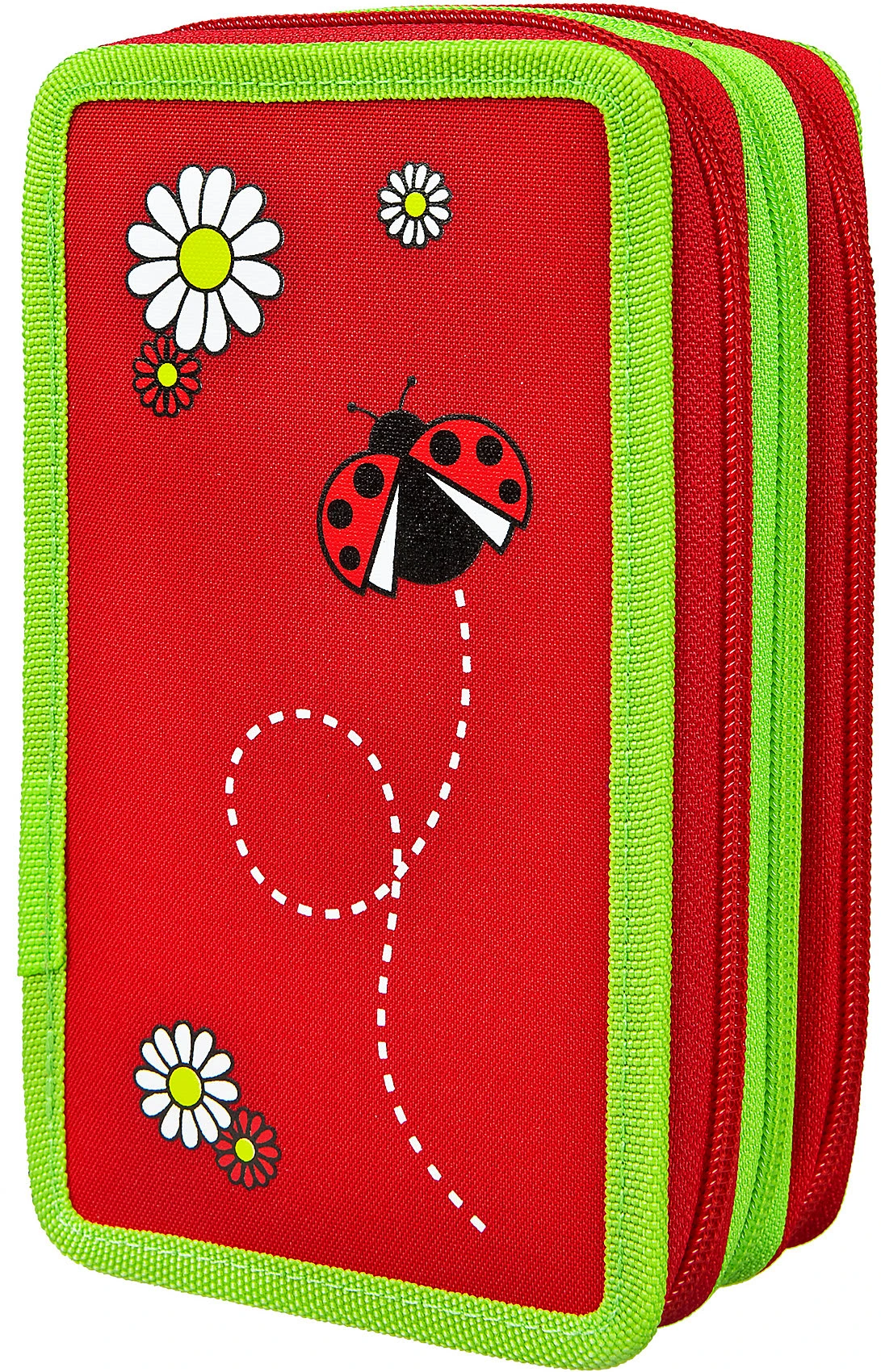 Scooli Triple-Federmäppchen Sweet Beetle, Befüllt, 30-tlg. 1 Scooli Triple-Federmäppchen Sweet Beetle, Befüllt, 30-tlg.