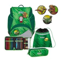 Scout Alpha Green Rex Schulranzen Set 4-teilig In Grün