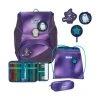 Scout Grundschulranzen Alpha Exklusiv Superflash Purple Magic 4-teiliges Set In Lila