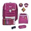 Scout Rucksack Genius Exklusiv Safety Light Diamond Princess 5-teiliges Set In Pink