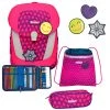 Scout Sunny II Neon Safety Schulranzen-Set 4-teilig In Pink Glow