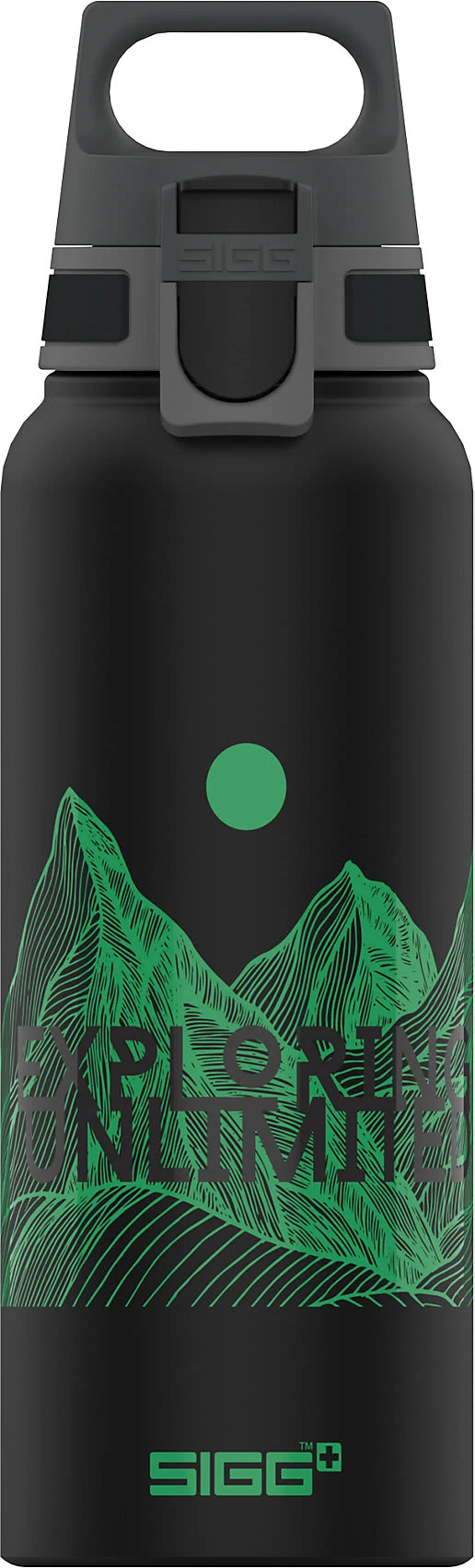 Sigg Alu-Trinkflasche Pathfinder Black, 1.000 Ml, WMB-Verschluss 1 Sigg Alu-Trinkflasche Pathfinder Black, 1.000 Ml, WMB-Verschluss