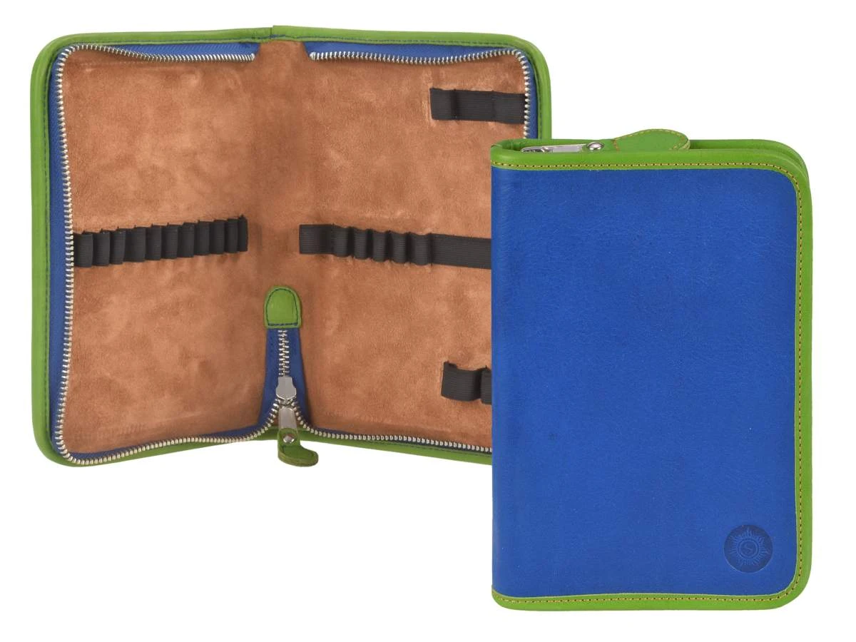 Sonnenleder Schüleretui Lasse 1-teilig In Blau-hellgrün 2 Sonnenleder Schüleretui Lasse 1-teilig In Blau-hellgrün – Bild 2