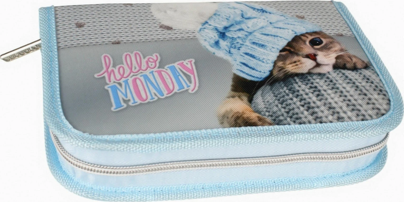 Starpak Federmäppchen Kitty Blue, Unbefüllt 2 Starpak Federmäppchen Kitty Blue, Unbefüllt – Bild 2