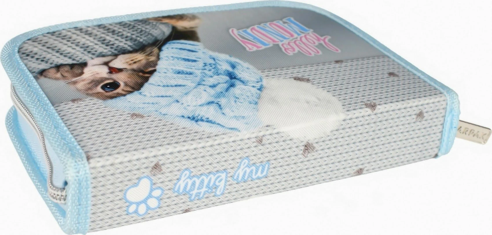 Starpak Federmäppchen Kitty Blue, Unbefüllt 3 Starpak Federmäppchen Kitty Blue, Unbefüllt – Bild 3