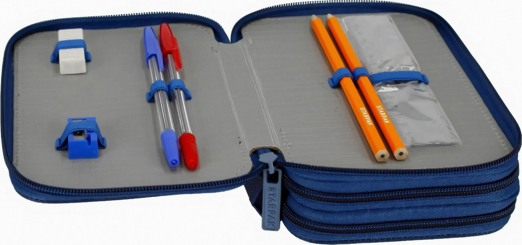 Starpak Triple-Federmäppchen Hot Wheels Befüllt, 35-tlg. 3 Starpak Triple-Federmäppchen Hot Wheels Befüllt, 35-tlg. – Bild 3