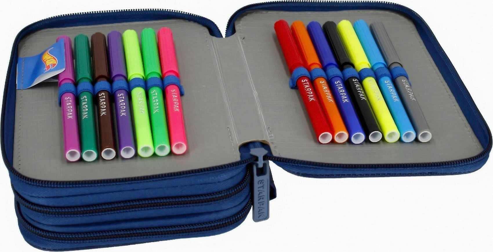 Starpak Triple-Federmäppchen Hot Wheels Befüllt, 35-tlg. 4 Starpak Triple-Federmäppchen Hot Wheels Befüllt, 35-tlg. – Bild 4