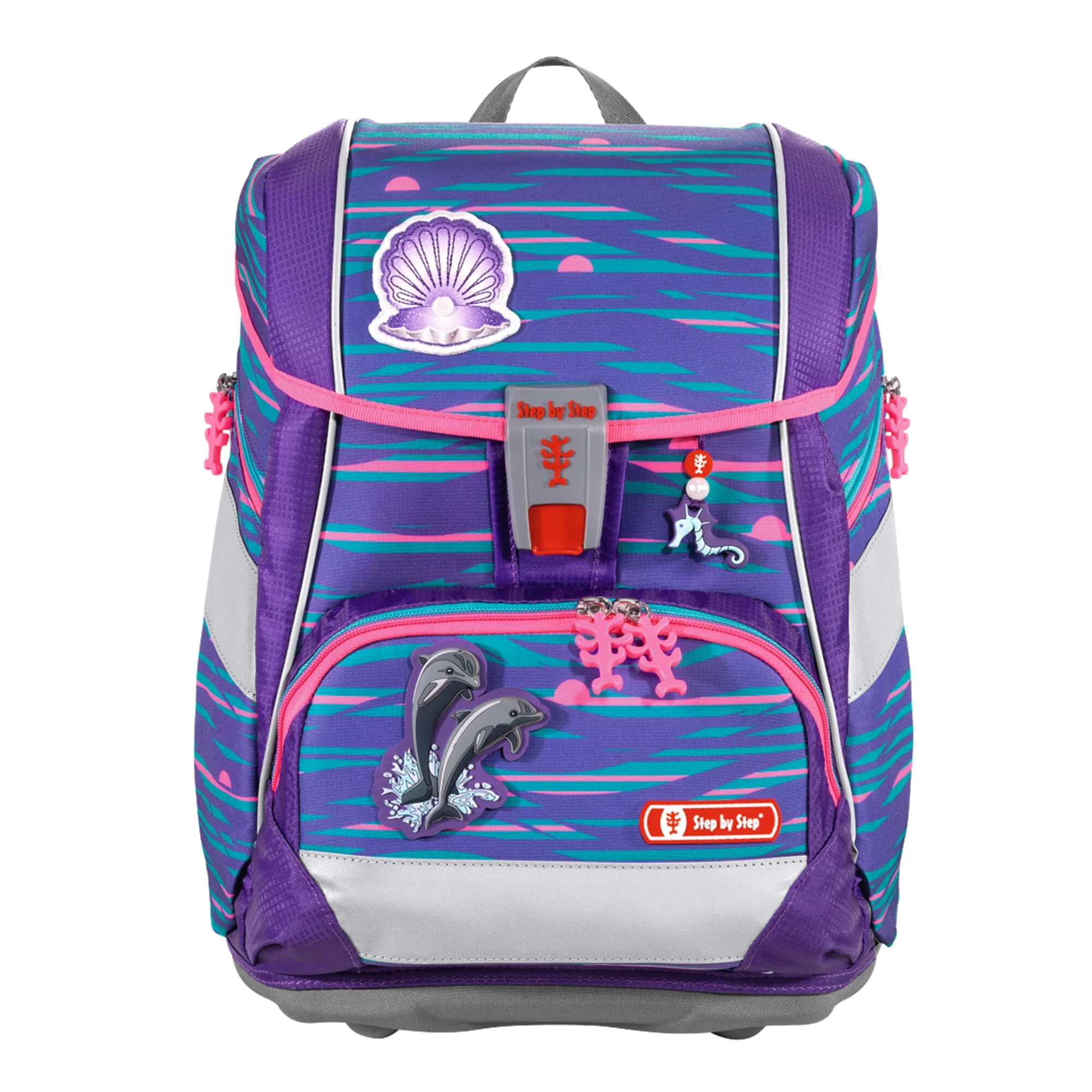 Step By Step 6tlg. Ranzen-Set 2IN1 PLUS In Shiny Dolphins 2 Step By Step 6tlg. Ranzen-Set 2IN1 PLUS In Shiny Dolphins – Bild 2