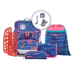 Step By Step 6tlg. Ranzen-Set 2IN1 PLUS In Shiny Dolphins