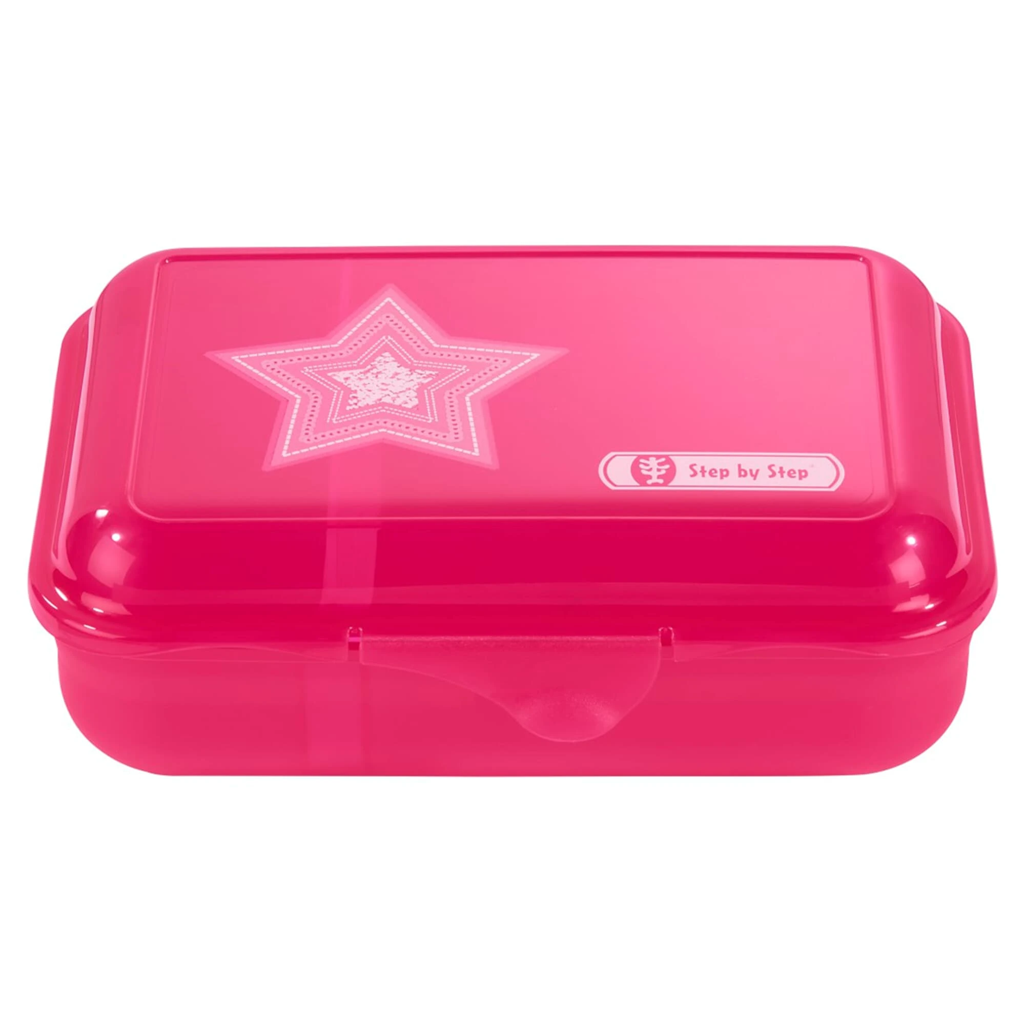 Step By Step Brotzeitbox, Mit Klickverschluss In Glamour Star Astra, Pink 2 Step By Step Brotzeitbox, Mit Klickverschluss In Glamour Star Astra, Pink – Bild 2