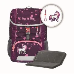 Step By Step Kinderrucksack Set 3-teilig KID Unicorn Nuala In Lila