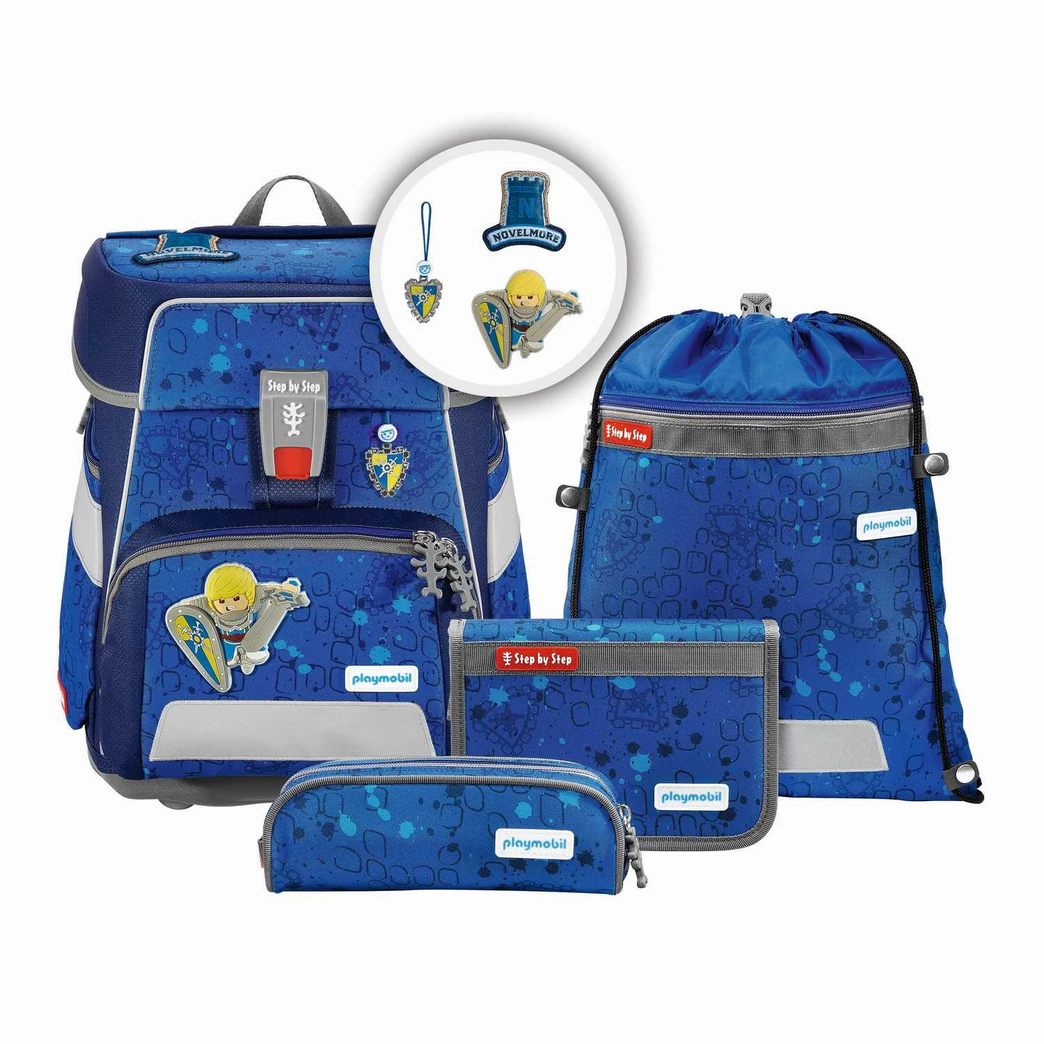 Step By Step Schulranzen SPACE PLAYMOBIl Novelmore Arwynn 5-teilig In Blau 1 Step By Step Schulranzen SPACE PLAYMOBIl Novelmore Arwynn 5-teilig In Blau