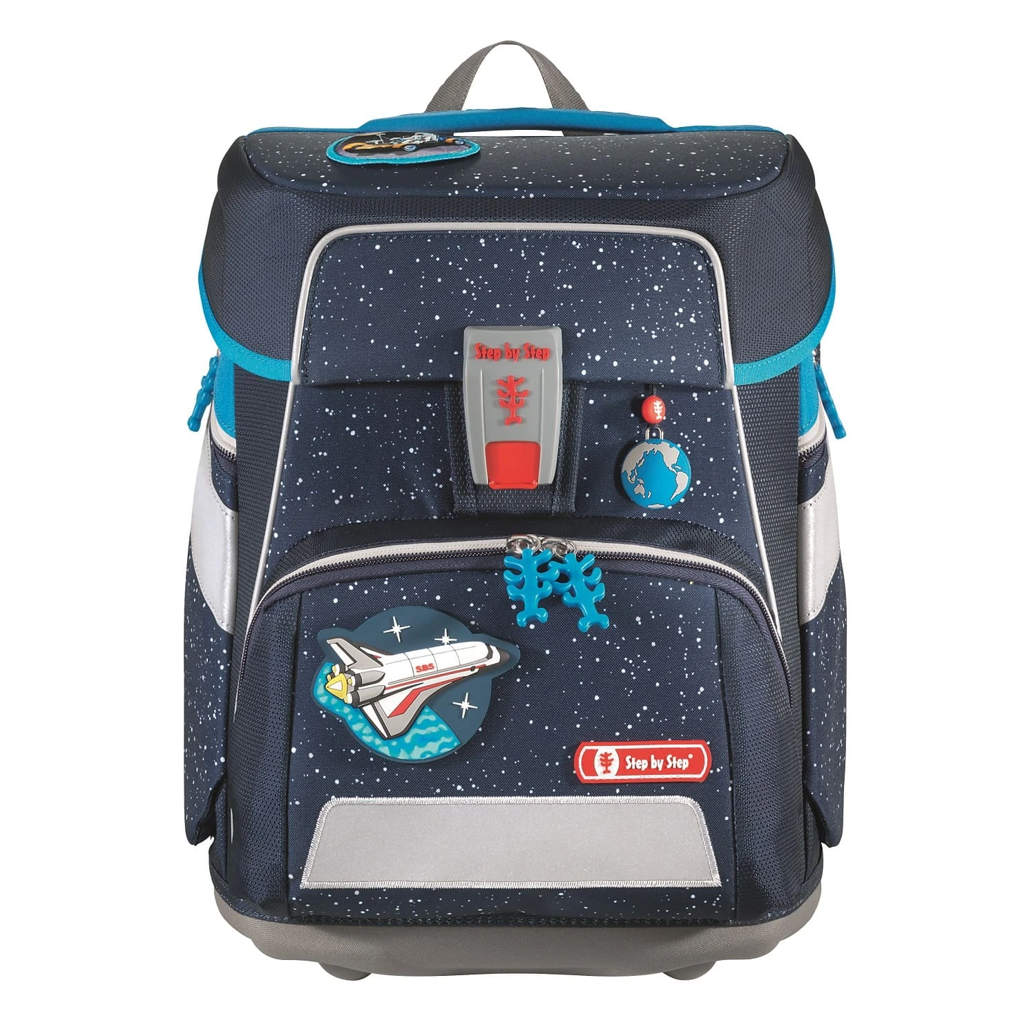 Step By Step Schulranzen SPACE Sky Rocket 5-teiliges Set In Blau 2 Step By Step Schulranzen SPACE Sky Rocket 5-teiliges Set In Blau – Bild 2