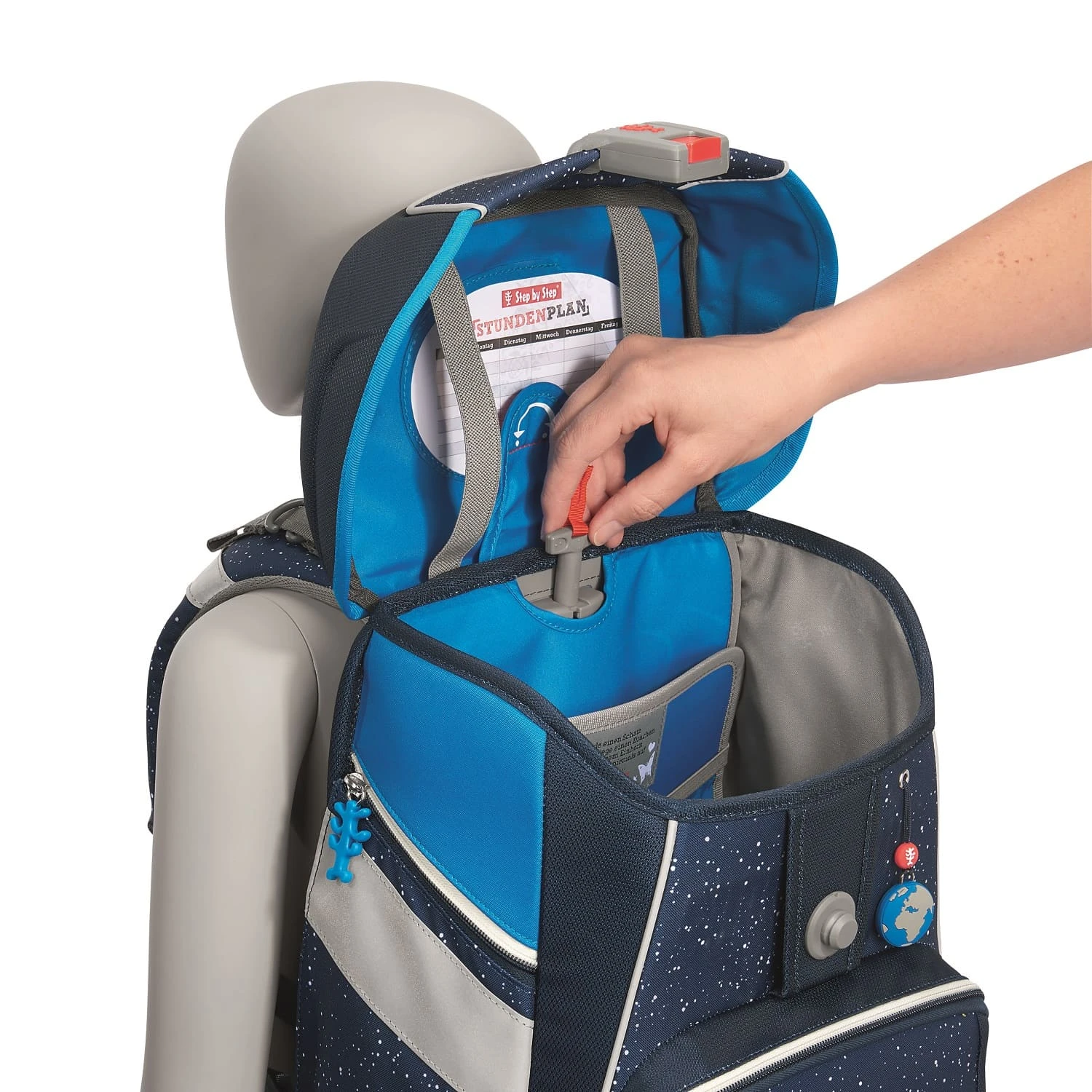 Step By Step Schulranzen SPACE Sky Rocket 5-teiliges Set In Blau 6 Step By Step Schulranzen SPACE Sky Rocket 5-teiliges Set In Blau – Bild 6