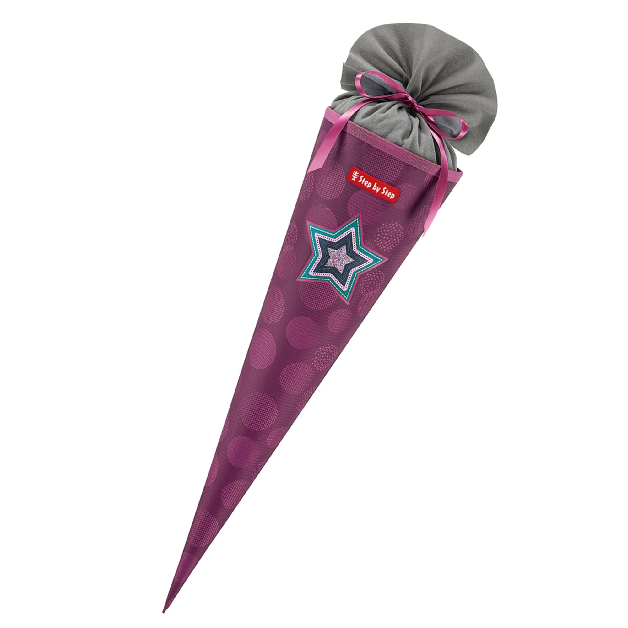 Step By Step Schultüte, Mit Eingenähtem Bändchen In Glamour Star Astra 1 Step By Step Schultüte, Mit Eingenähtem Bändchen In Glamour Star Astra