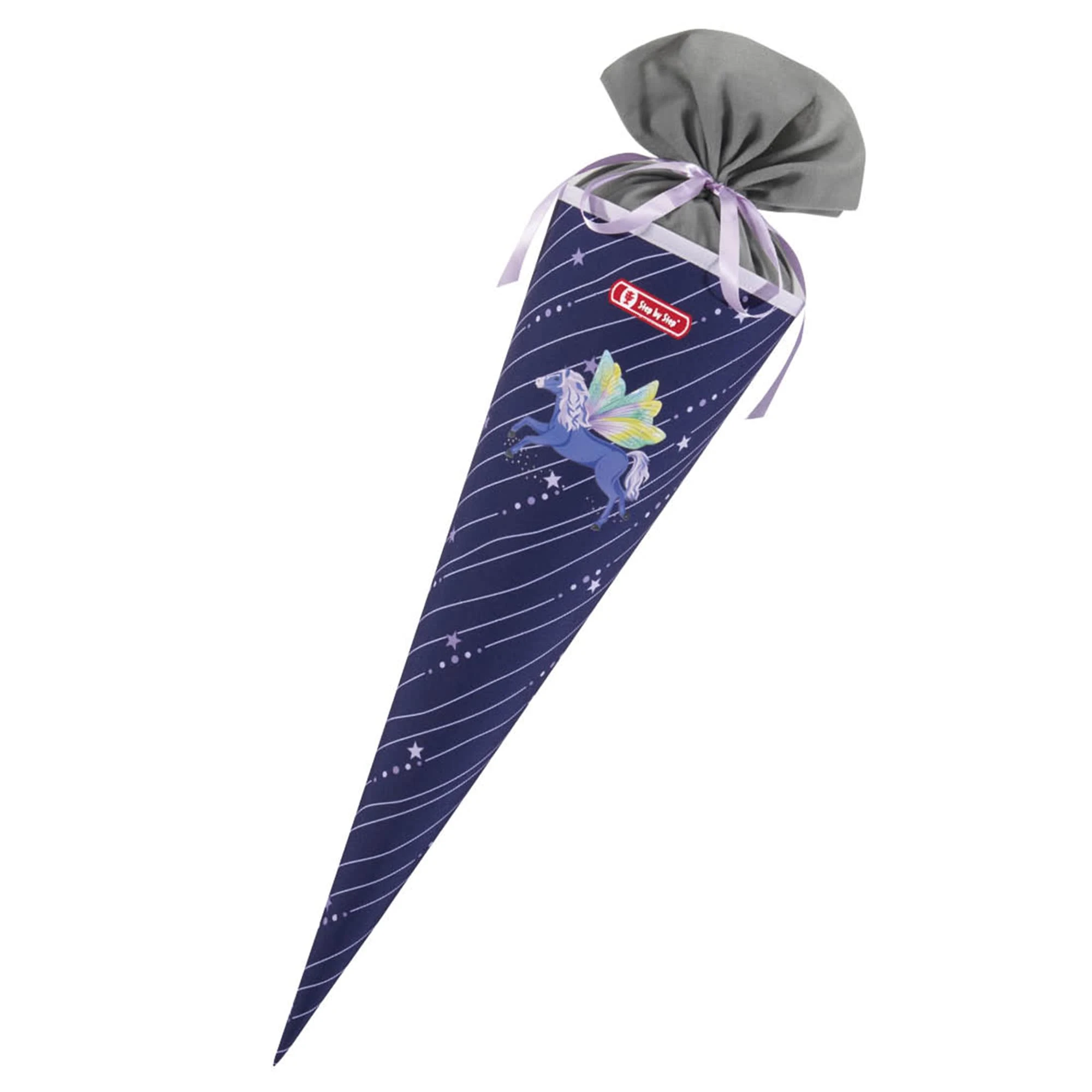 Step By Step Schultüte, Mit Eingenähtem Bändchen In Pegasus Emily 1 Step By Step Schultüte, Mit Eingenähtem Bändchen In Pegasus Emily