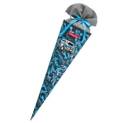 Step By Step Schultüte, Mit Eingenähtem Bändchen In Police Truck Diego