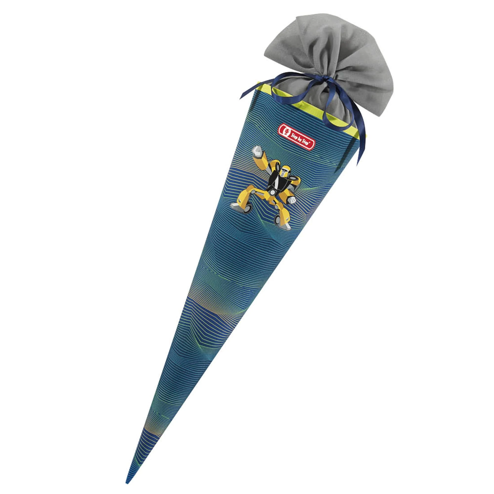 Step By Step Schultüte, Mit Eingenähtem Bändchen In Power Robot 1 Step By Step Schultüte, Mit Eingenähtem Bändchen In Power Robot