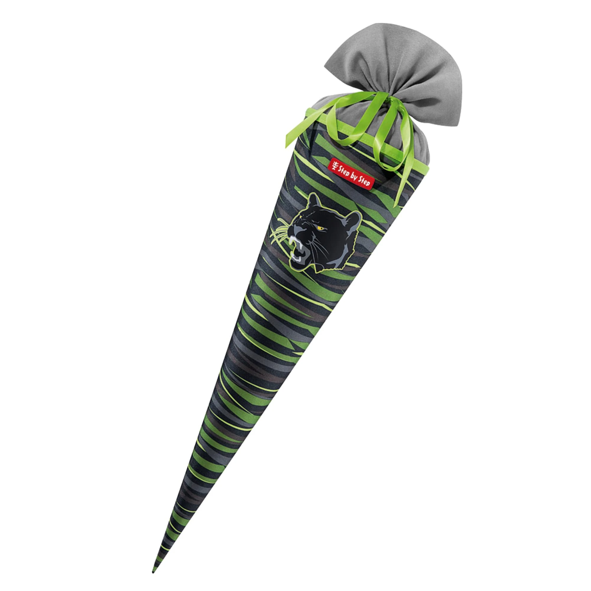 Step By Step Schultüte, Mit Eingenähtem Bändchen In Wild Cat Chiko 1 Step By Step Schultüte, Mit Eingenähtem Bändchen In Wild Cat Chiko