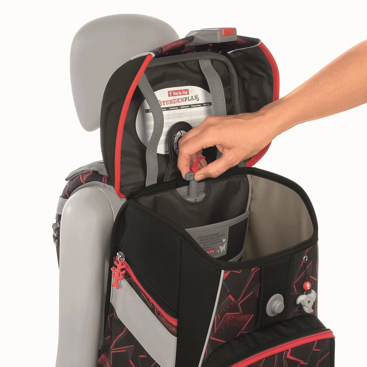 Step By Step SPACE Ninja Yuma - Grundschulranzen In Schwarz/rot 6 Step By Step SPACE Ninja Yuma - Grundschulranzen In Schwarz/rot – Bild 6