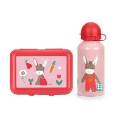 Sterntaler 2er Set Brotdose + Trinkflasche Tiermotive In Esel Emmily