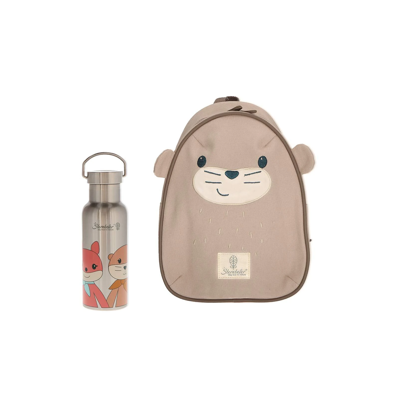 Sterntaler 2er Set Rucksack & Flasche Stay True To Nature In Beige 1 Sterntaler 2er Set Rucksack & Flasche Stay True To Nature In Beige