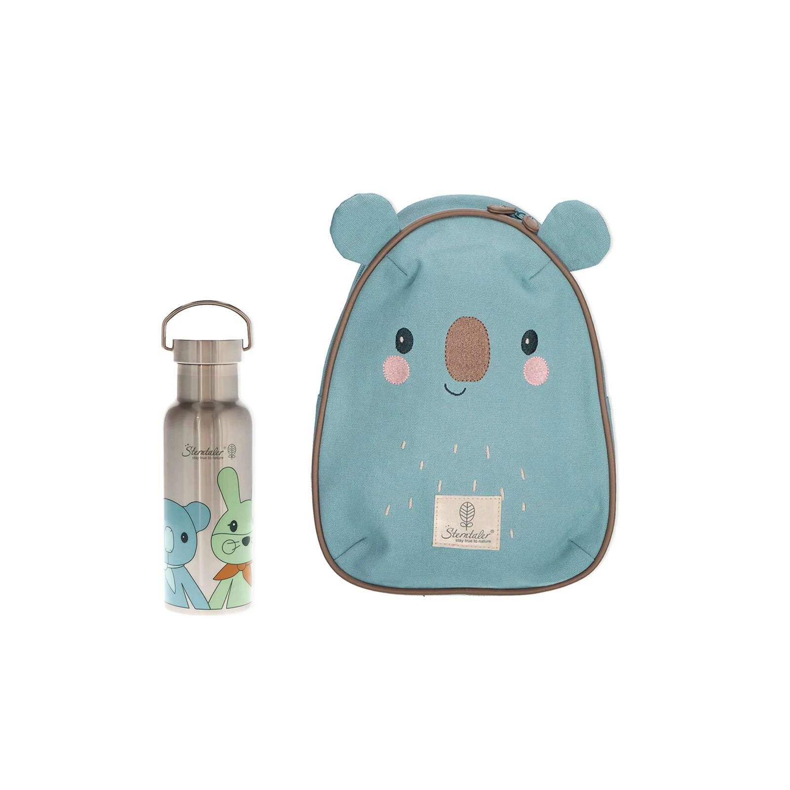 Sterntaler 2er Set Rucksack & Flasche Stay True To Nature In Blau 1 Sterntaler 2er Set Rucksack & Flasche Stay True To Nature In Blau