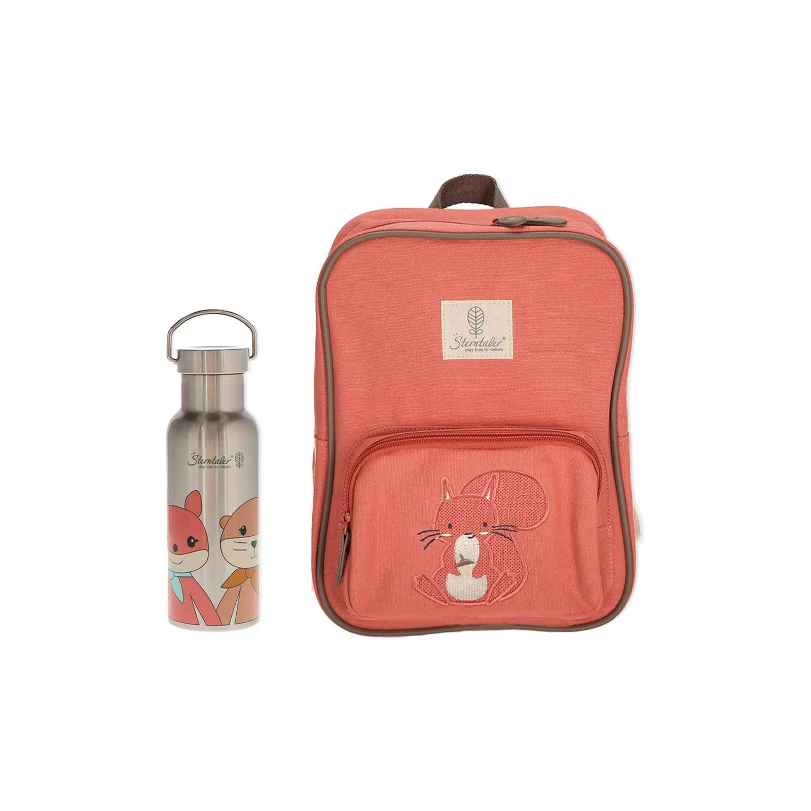 Sterntaler 2er Set Rucksack & Flasche Stay True To Nature In Rot 1 Sterntaler 2er Set Rucksack & Flasche Stay True To Nature In Rot