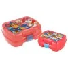 Stor 2er Set Lunchbox & Snackbox Paw Patrol Comic In Rot