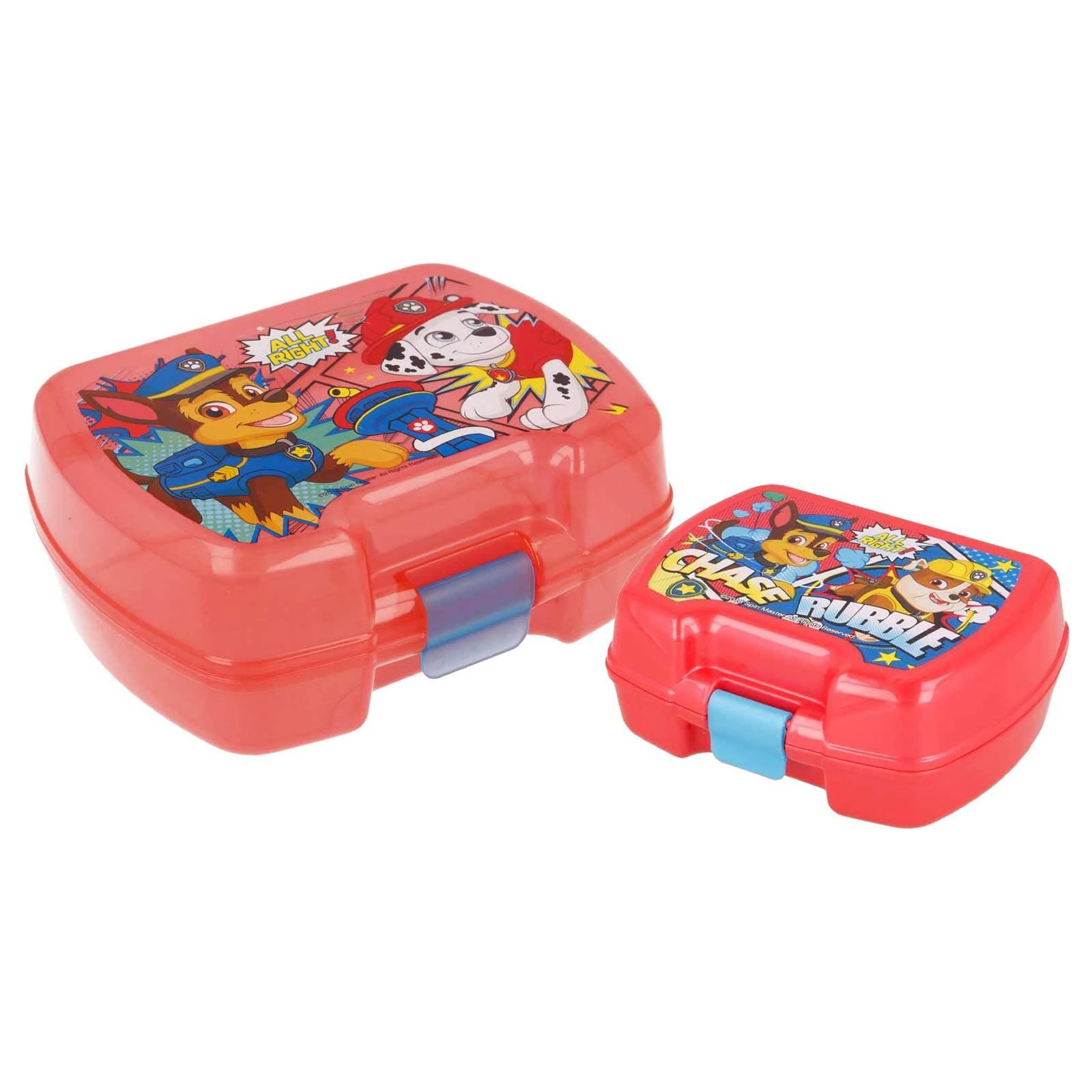 Stor 2er Set Lunchbox & Snackbox Paw Patrol Comic In Rot 1 Stor 2er Set Lunchbox & Snackbox Paw Patrol Comic In Rot